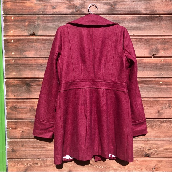 Wool blend tailored pea coat - Picture 3 of 5